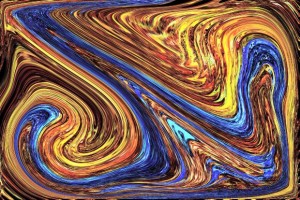 speed run swirl colors blue and yellow