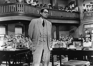 Atticus Finch in courtroom