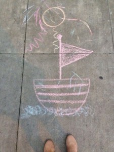 sidewalk drawing